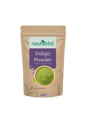 Neuherbs Indigo Powder 100g | Natural Herbal Care | Natural Hair Color Powder for Black Hair, Hair Growth & Scalp Care | 100% Pure & Natural
