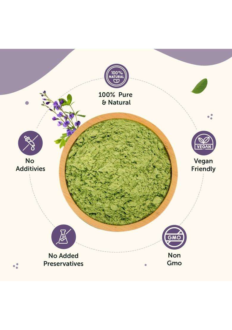 Neuherbs Indigo Powder 100g | Natural Herbal Care | Natural Hair Color Powder for Black Hair, Hair Growth & Scalp Care | 100% Pure & Natural - Indya
