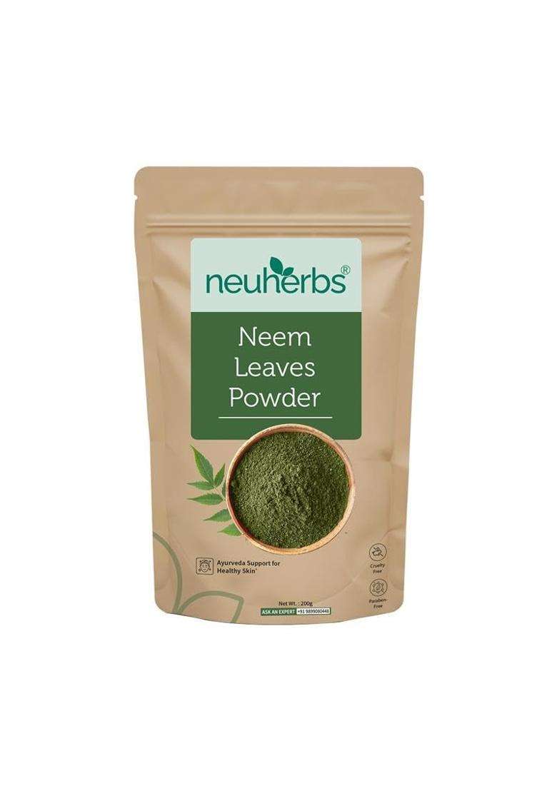Neuherbs Neem Powder 200g | Authentic Traditional Formula | Natural Face & Hair Pack for Healthy Skin, Scalp Care & Glowing Complexion - Indya