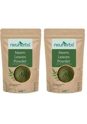 Neuherbs Neem Powder For Healthy & Glowing Skin 200g (Pack of 2) | Authentic Ayurvedic Formula | Face & Hair Pack