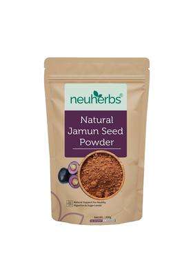 Neuherbs Jamun Seed Powder 200g | Authentic Traditional Formula | Ayurvedic Herbal Powder for Healthy Sugar Management & Digestion Support