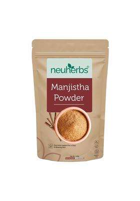 Neuherbs Manjistha Powder 100g | Authentic Traditional Formula | Ayurvedic Herbal Powder for Clear Glowing Skin & Skin Nourishment