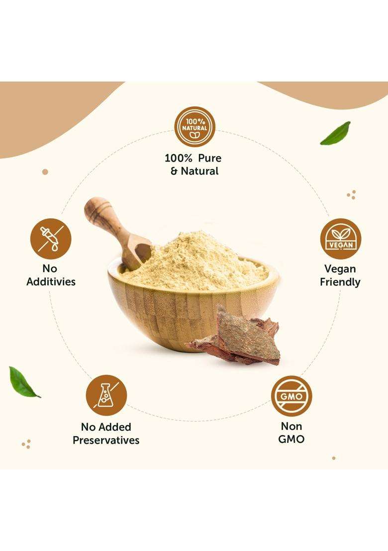 Neuherbs Arjun Chhal Powder 200g (Pack of 2) | Natural Herbal Care | Arjun Bark Powder for Men & Women | Rich in Antioxidants | 100% Pure & Natural - Indya