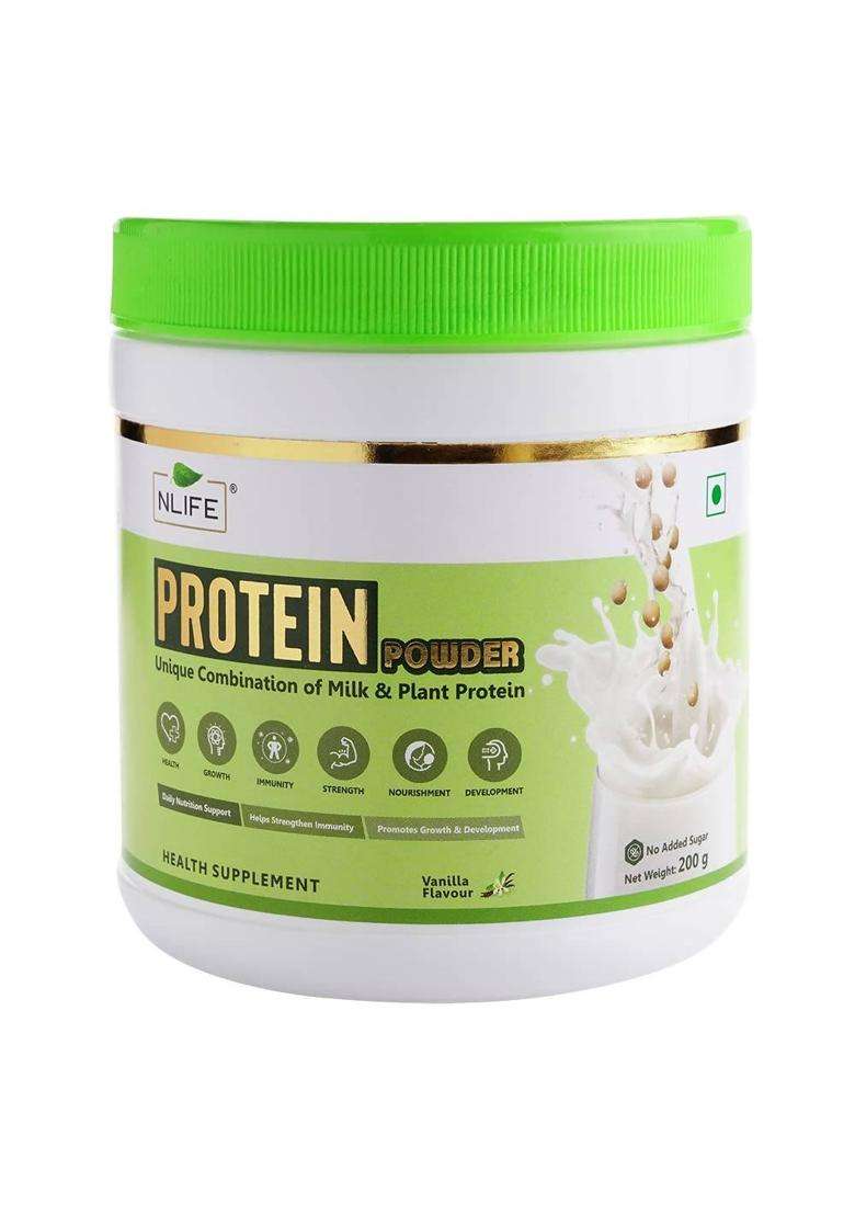 NLife Protein Powder Vanilla Flavor|Pack Of 1| - Indya