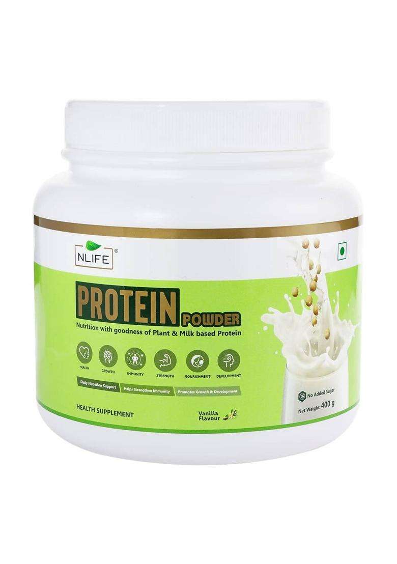 NLife Protein Powder Vanilla Flavor|Pack Of 1| - Indya