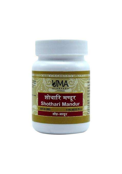 Uma Ayurveda Shothari Mandur Tablets|Pack Of 1|