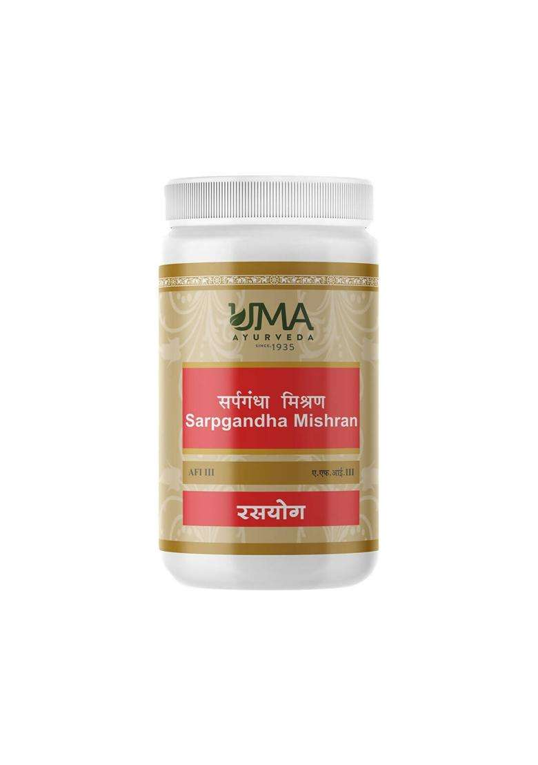 Uma Ayurveda Sarpgandha Mishran Tablets|Pack Of 1| - Indya