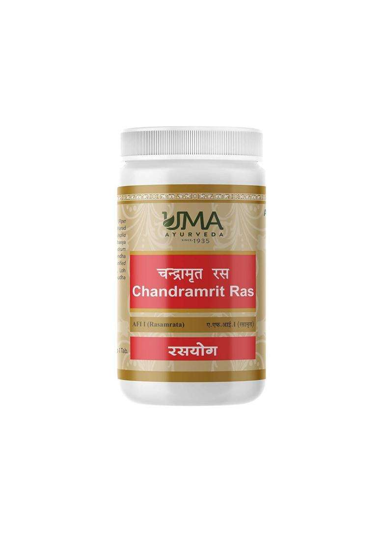 Uma Ayurveda Chandramrit Ras Tablets|Pack Of 1| - Indya