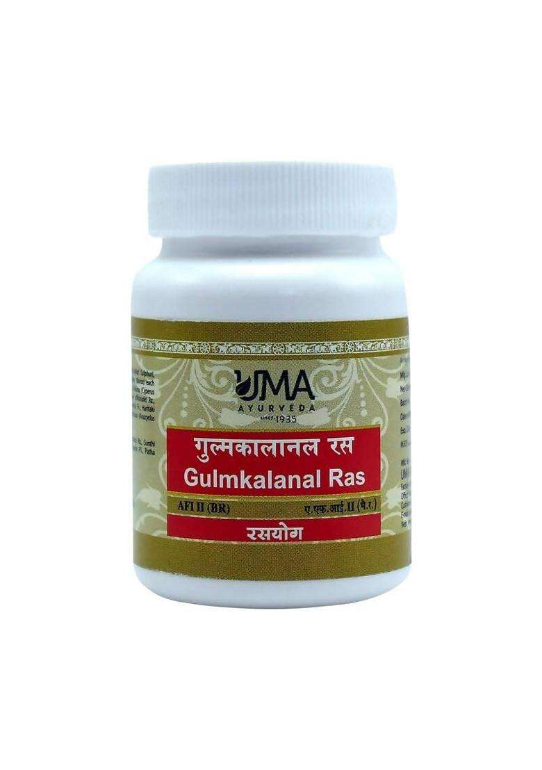 Uma Ayurveda Gulmkalanal Ras Tablets|Pack Of 1| - Indya