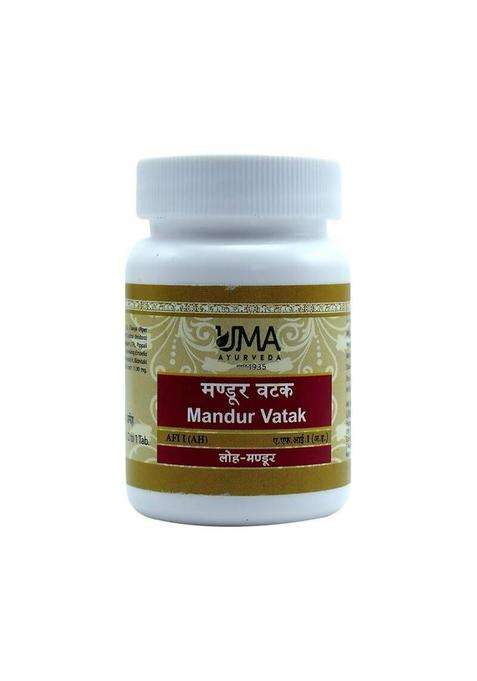Uma Ayurveda Mandur Vatak Tablets|Pack Of 1|