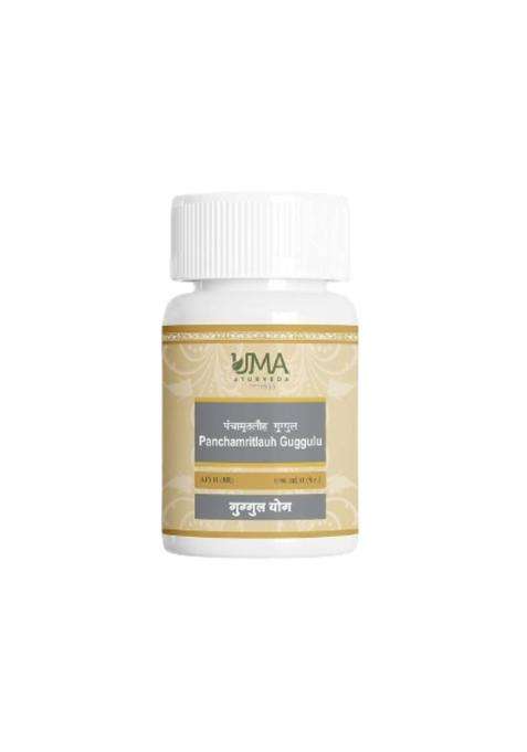 Uma Ayurveda Panchamritlauh Guggul with Silver|Pack Of 1|