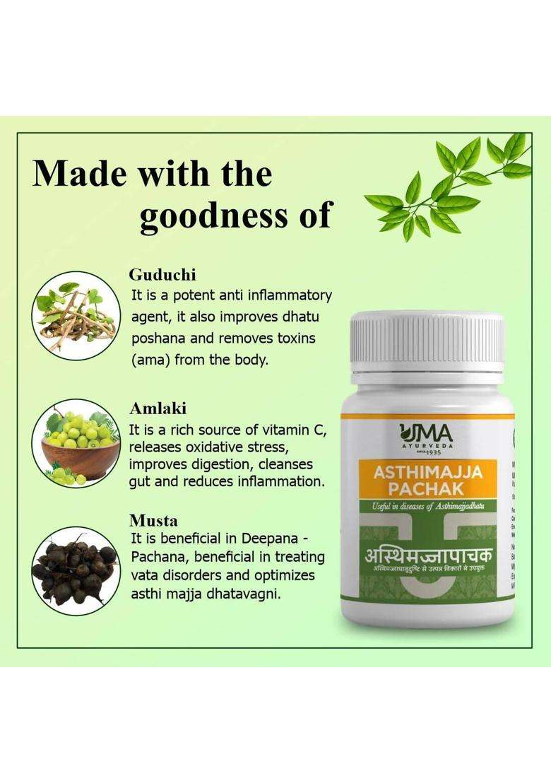 Uma Ayurveda Asthimajjapachak Tablets|Pack Of 1| - Indya