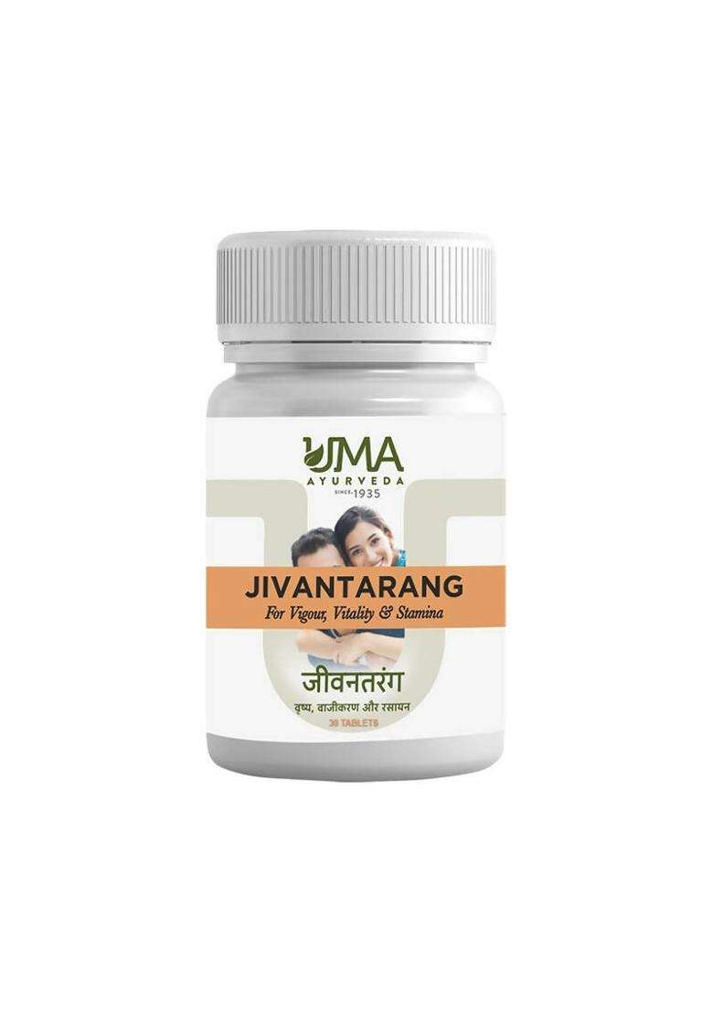 Uma Ayurveda Jivan Tarang Performance Booster Ayurvedic Tablets for Men|Pack Of 1| - Indya