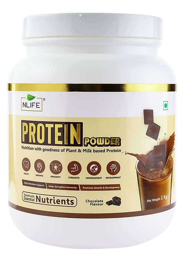 NLife Protein Powder Chocolate Flavor|Pack Of 3| - Indya