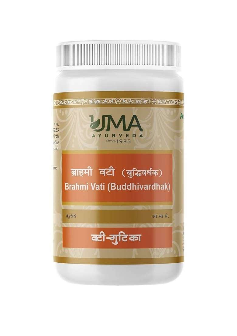 Uma Ayurveda Bramhi Vati (Buddhivardhak)|Pack Of 3| - Indya