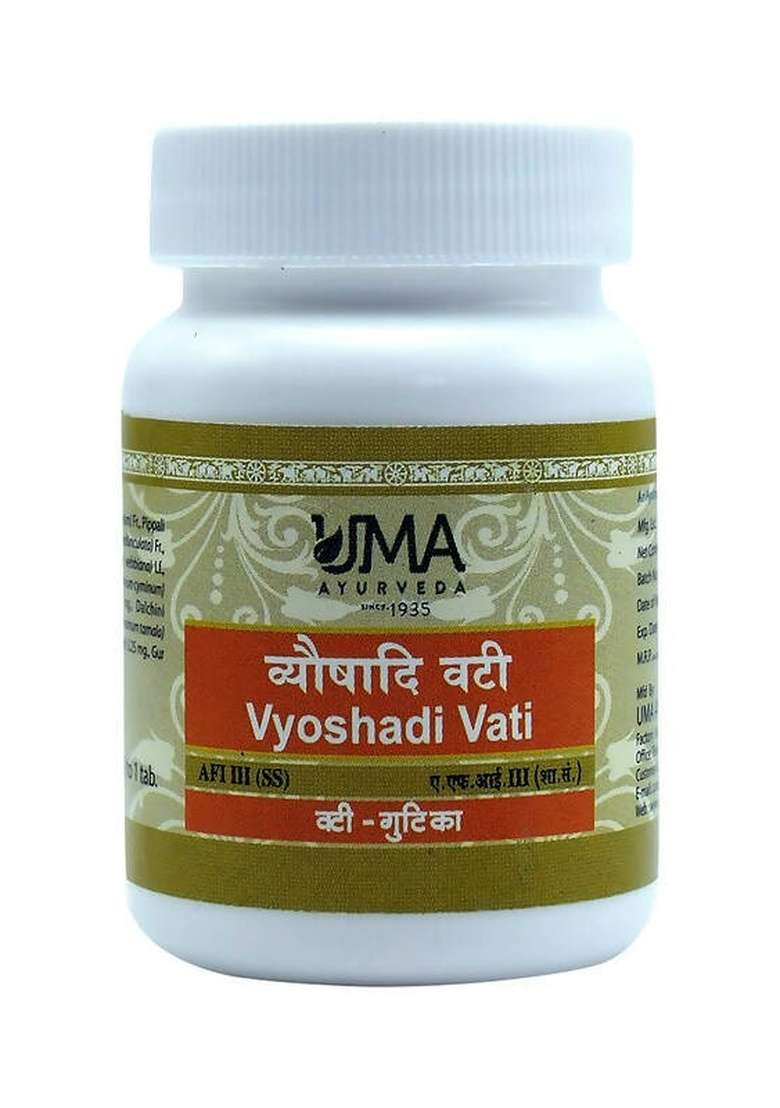 Uma Ayurveda Vyoshadi Vati Tablets|Pack Of 3| - Indya