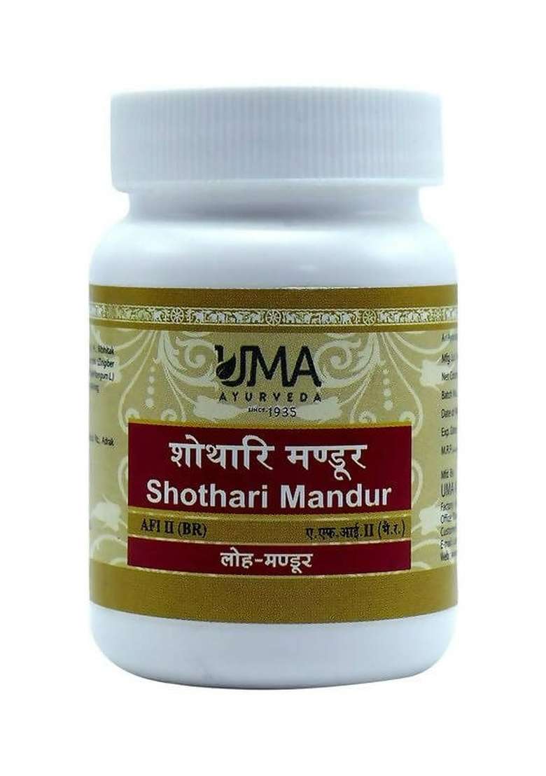 Uma Ayurveda Shothari Mandur Tablets|Pack Of 3| - Indya
