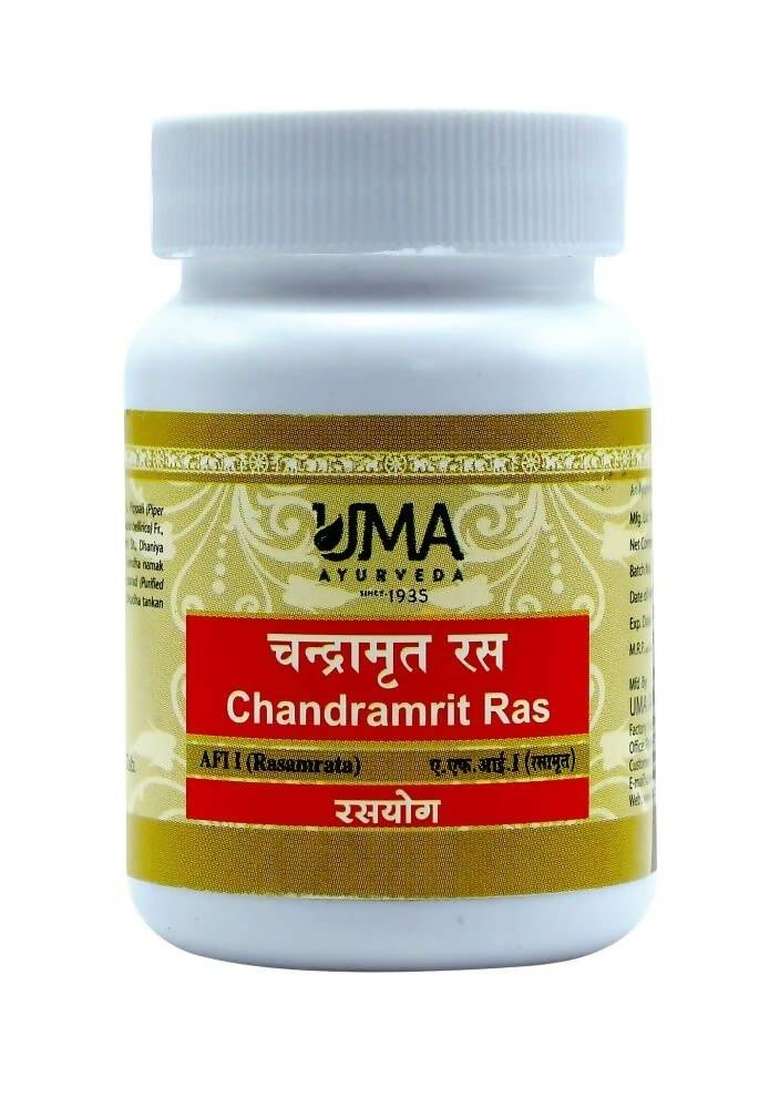 Uma Ayurveda Chandramrit Ras Tablets|Pack Of 3| - Indya