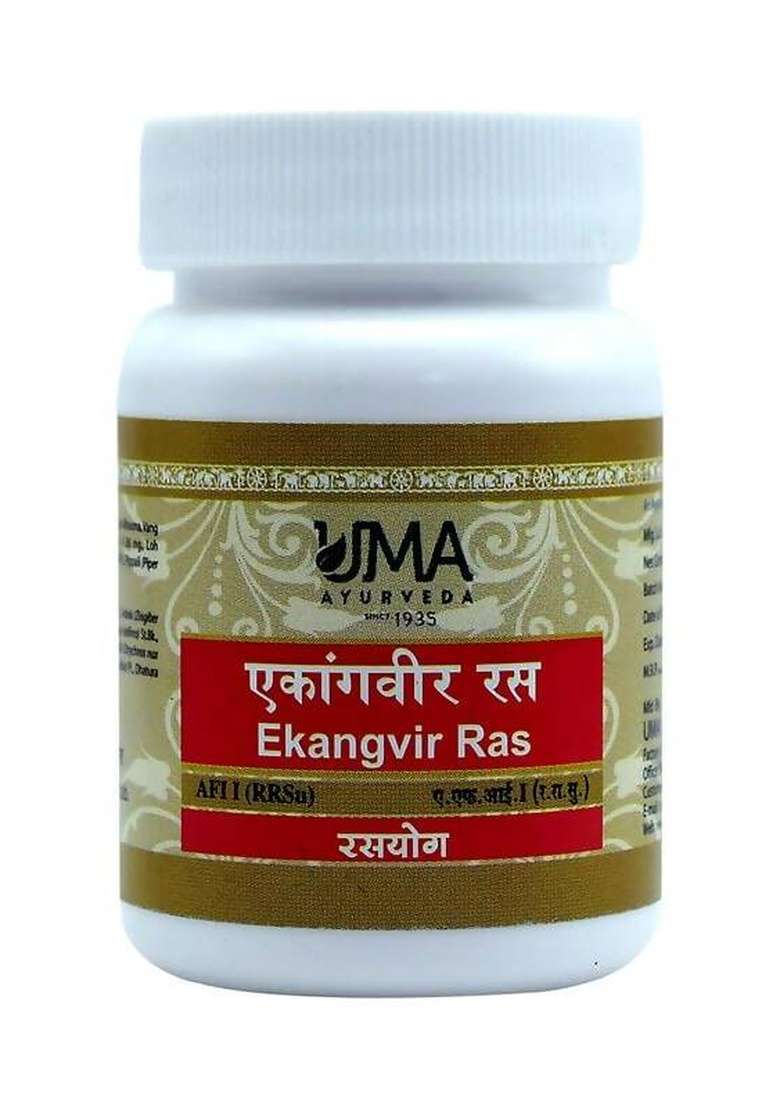 Uma Ayurveda Ekangvir Ras Tablets|Pack Of 3| - Indya