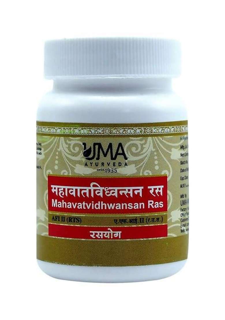 Uma Ayurveda Mahavatvidhwansan Ras Tablets|Pack Of 3| - Indya
