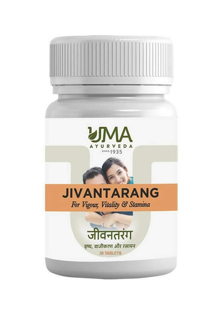 Uma Ayurveda Jivan Tarang Performance Booster Ayurvedic Tablets for Men|Pack Of 3| - Indya