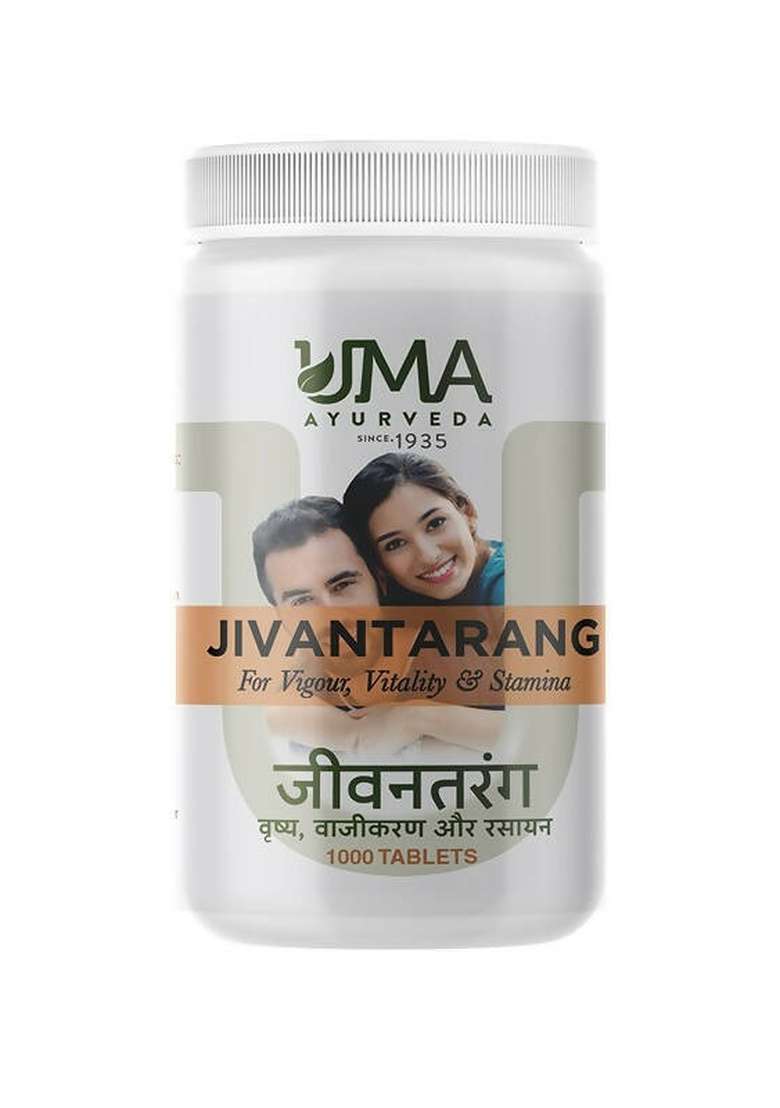 Uma Ayurveda Jivan Tarang Performance Booster Ayurvedic Tablets for Men|Pack Of 3| - Indya