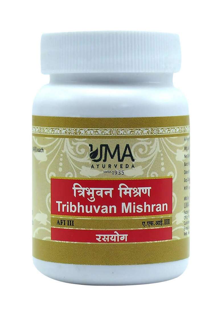 Uma Ayurveda Tribhuvan Mishran Tablets|Pack Of 5| - Indya