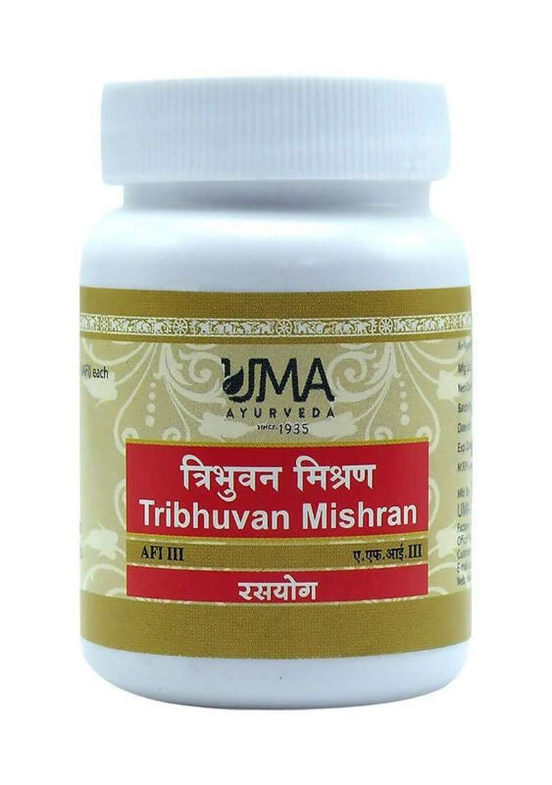 Uma Ayurveda Tribhuvan Mishran Tablets|Pack Of 5| - Indya