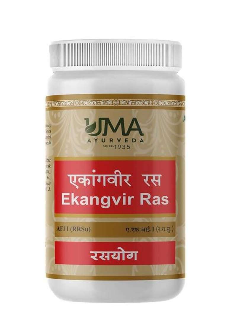 Uma Ayurveda Ekangvir Ras Tablets|Pack Of 5| - Indya