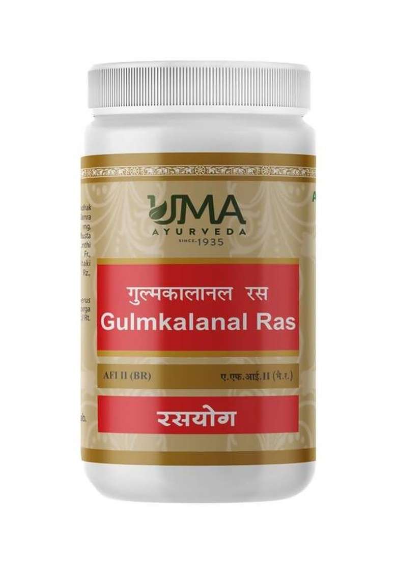 Uma Ayurveda Gulmkalanal Ras Tablets|Pack Of 5| - Indya