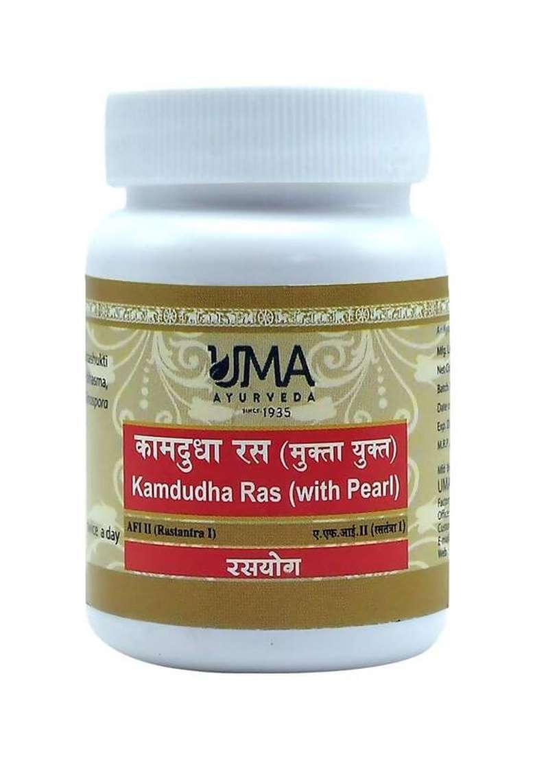 Uma Ayurveda Kamdudha Ras Tablets|Pack Of 5| - Indya