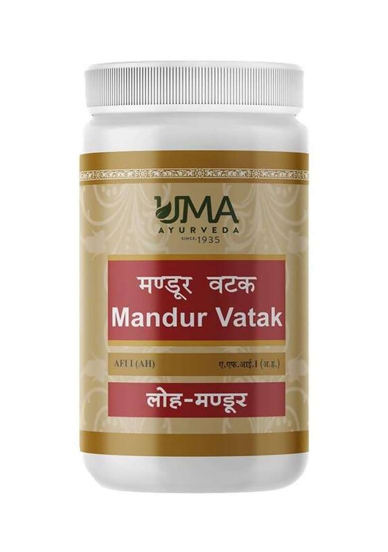 Uma Ayurveda Mandur Vatak Tablets|Pack Of 5| - Indya
