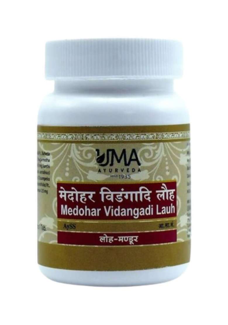 Uma Ayurveda Medohar Vidangadi Lauha Tablets|Pack Of 5| - Indya