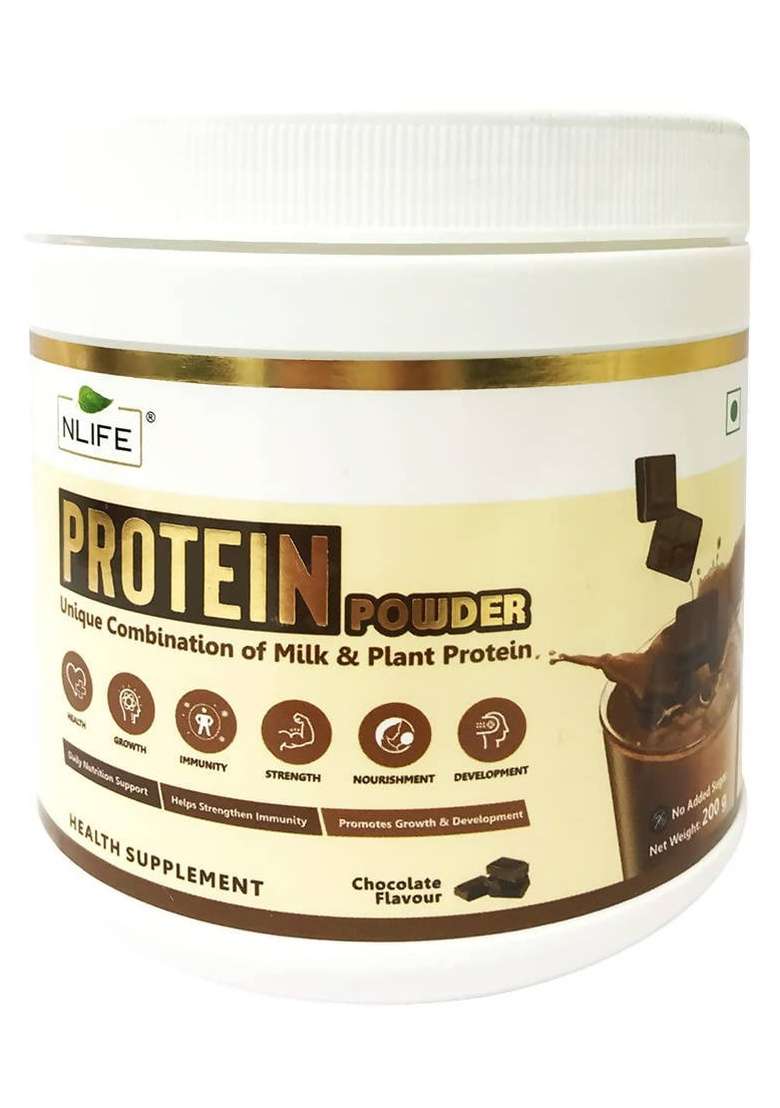 NLife Protein Powder Chocolate Flavor|Pack Of 10| - Indya