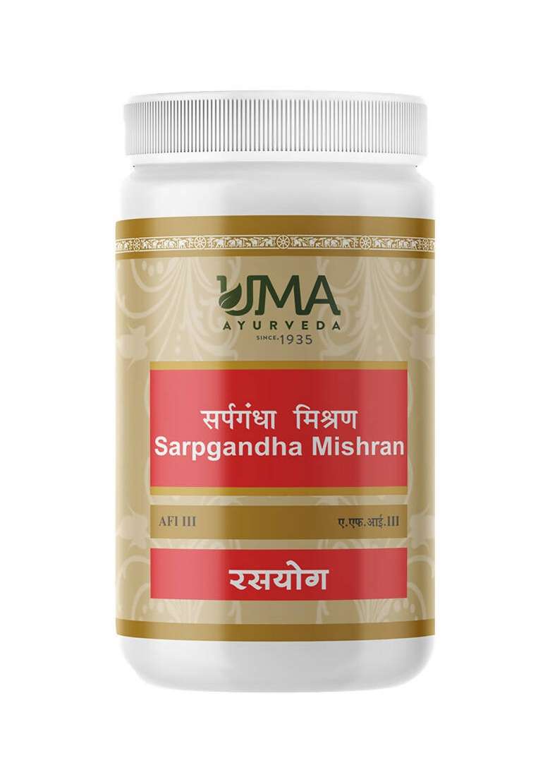Uma Ayurveda Sarpgandha Mishran Tablets|Pack Of 10| - Indya