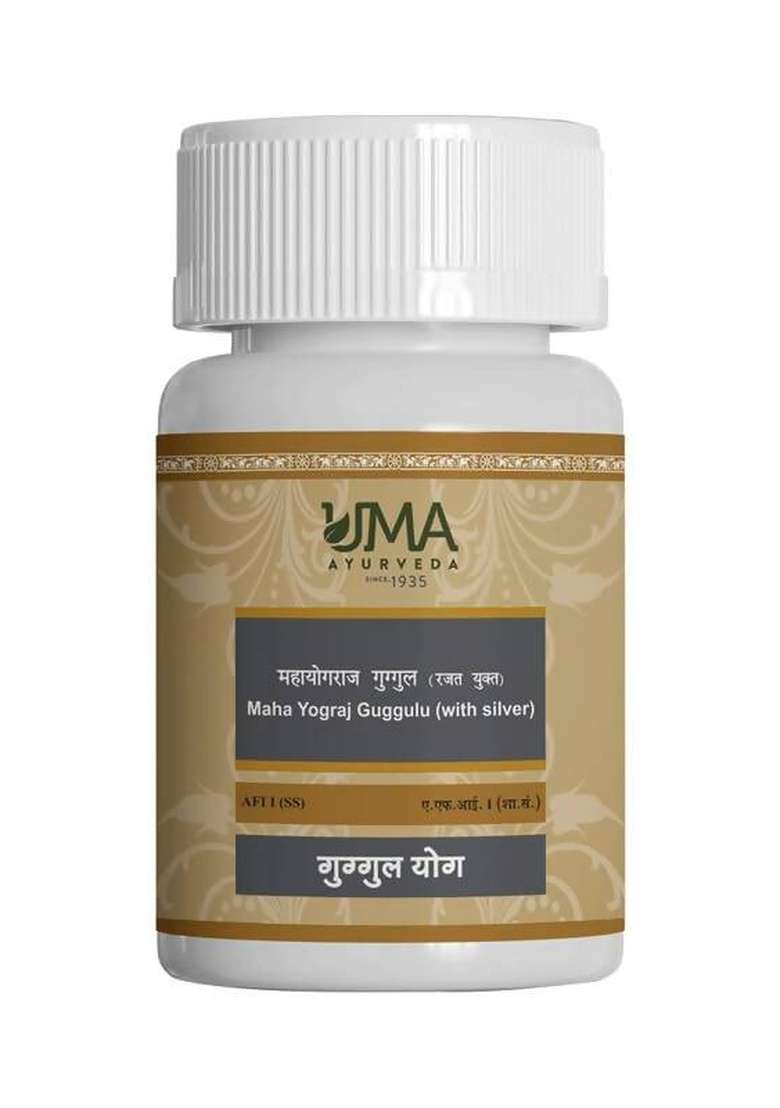 Uma Ayurveda Mahayograj Guggulu (With Silver)|Pack Of 10| - Indya