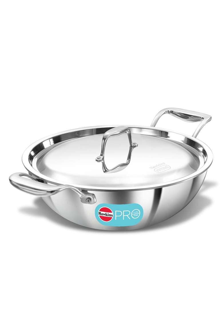 Hawkins Pro Deep-Fry Pan | 3.5 L | 3.7 Qt | Tri-Ply - Indya