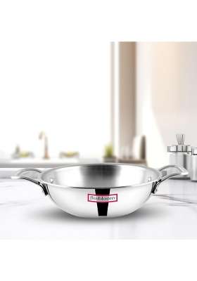 FLIXBLOOM Native Shine Stainless Steel Triply | 2 L | 2.1 Qt | Induction Compatible