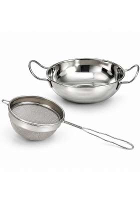 PLUMM Get Plumm Tea Strainer Steel | 400 ml | 13.5 fl oz | 8 cm | 3.1 Inch | Pack of 2