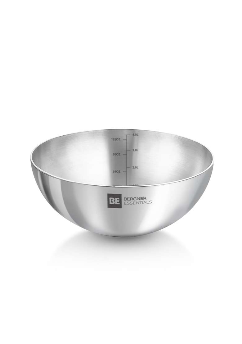 BERGNER BE Essentials Tri-Ply Stainless Steel | 4 L | 4.2 Qt | 28 cm | 11 Inch - Indya
