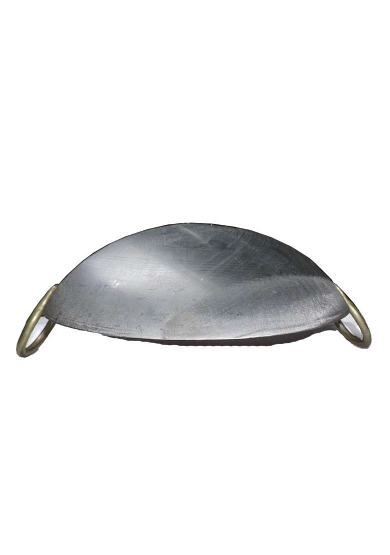 Super HK Iron Medium Size Kadhai Wok with Large Handle for Cooking | 1.8 L | 1.9 Qt | 10 Inch - Indya