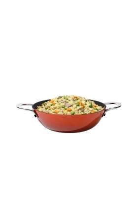 CUMIN CO. Enamel Cast Iron Kadai Wok LITE | 2 L | 2.1 Qt | 24 cm | 9.4 Inch | Induction Compatible | Heavy Bottom | Non-Toxic