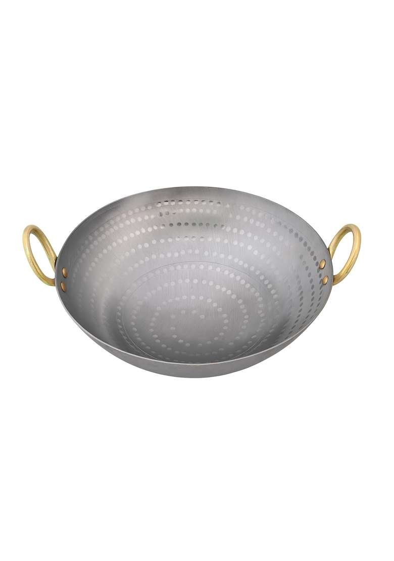 ODAR Heavy Gauge Iron Deep Kadhai Wok | 3 L | 3.2 Qt - Indya