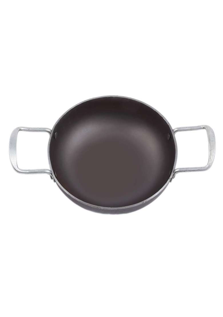 KITCHEN SHOPEE Traditional Iron Kadai Wok | 1.5 L | 1.6 Qt | 8 Inch - Indya