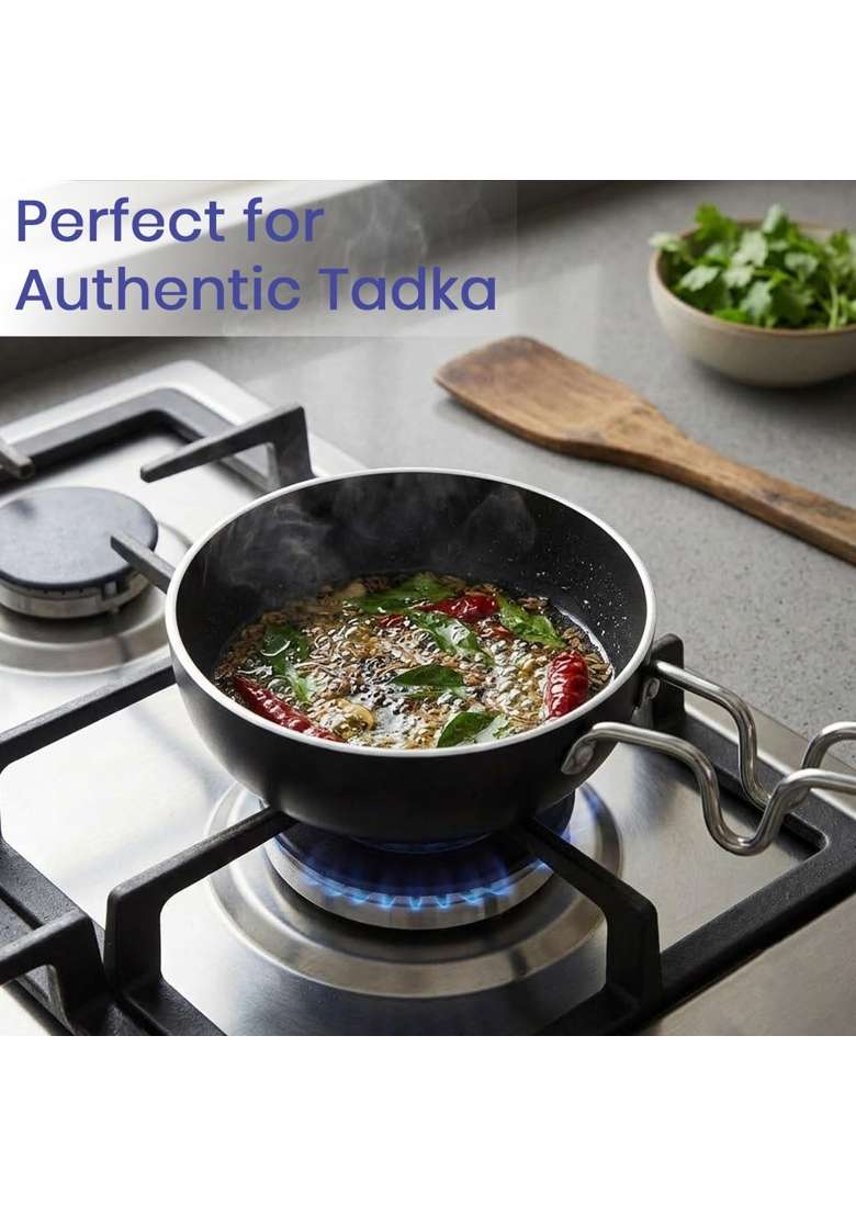 DOZY Iron Tadka Pan for Gas Stove | Pre-Seasoned - Indya