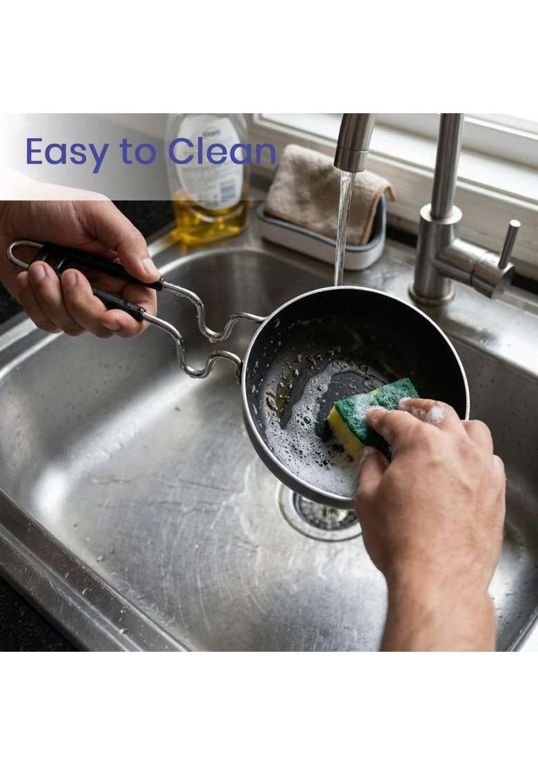 DOZY Iron Tadka Pan for Gas Stove | Pre-Seasoned - Indya
