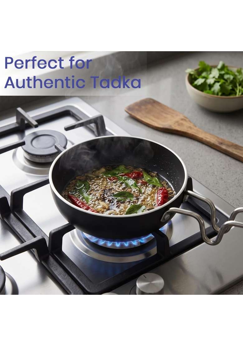 DOZY Iron Tadka Pan Combo | 2-Piece Set | Pre-Seasoned - Indya