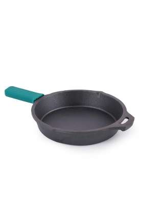 The Indus Valley Pre-Seasoned Cast Iron Skillet | 1.6 L | 1.7 Qt | 25 cm | 9.8 Inch | Induction Compatible