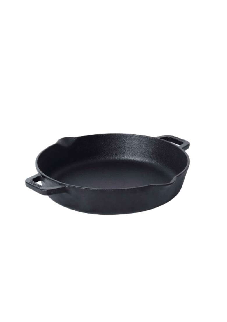 Meyer Pre Seasoned Cast Iron Skillet | 1.6 L | 1.7 Qt | 24 cm | 9.4 Inch | Induction Compatible - Indya