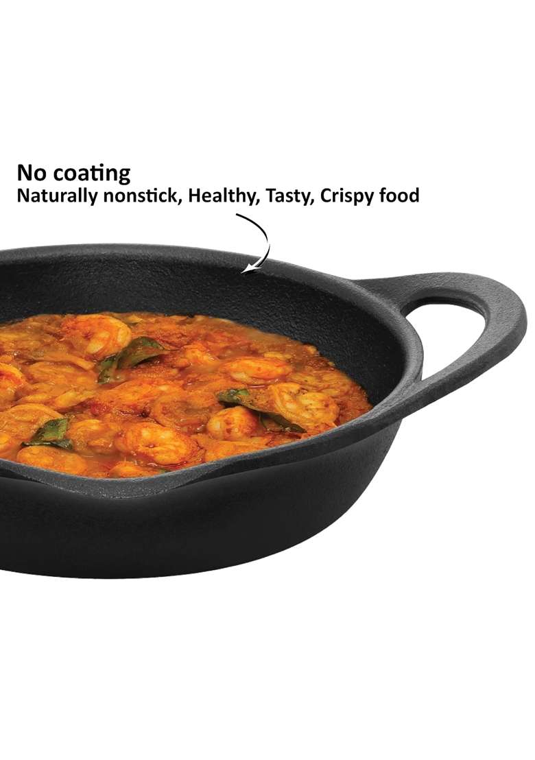 Hawkins Futura Cast Iron Frying Pan | 24 cm | 9.4 Inch - Indya
